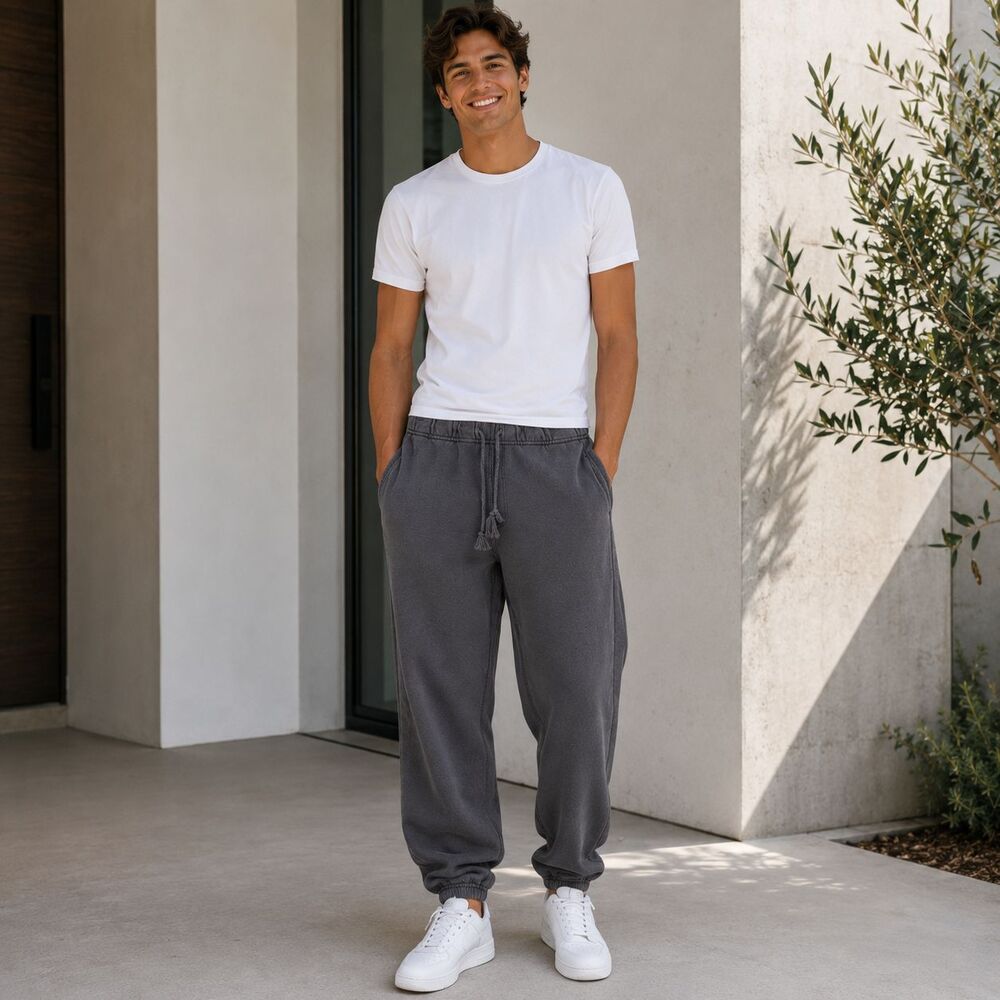 Men's Charcoal Drawstring Sweatpants